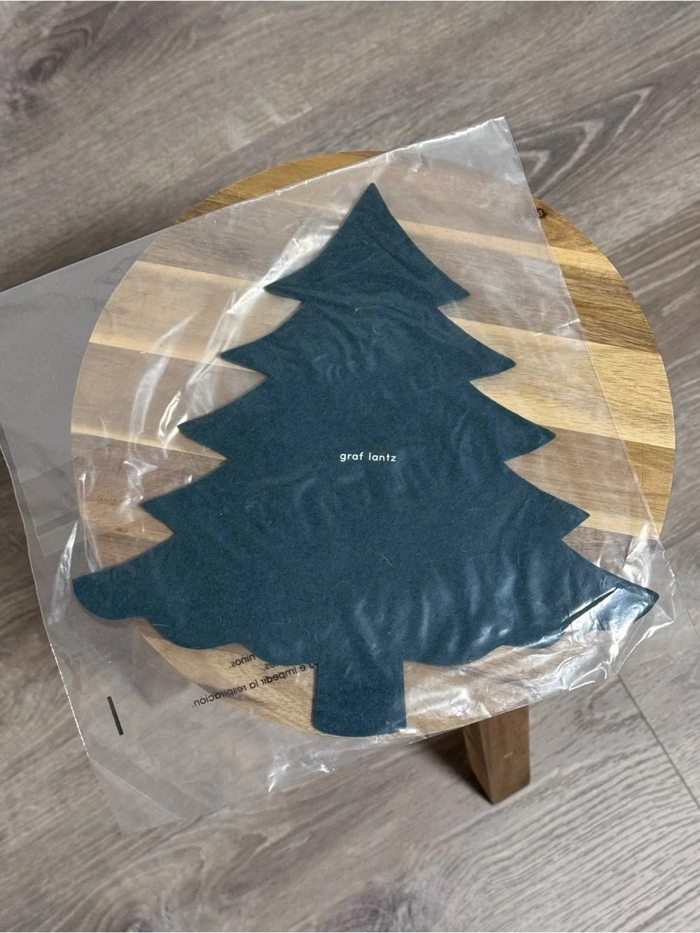 NEW Graf Lantz Merino Wool Tree Trivet Kombu Green